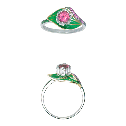 Ring Clochettes SM WG YG Diamond